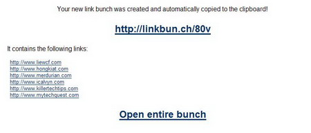 Link Bunch - Turn Multiple URLs int one Bunch Link