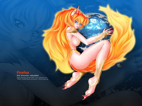 Sexy Firefox Wallpaper