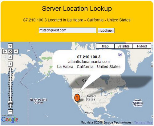 Locate Your Blog Server Location