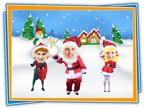 animated christmas. CardFunk allows you to create funky animated Christmas holiday and greeting 