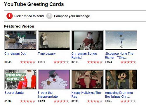 Youtube Christmas Greeting Cards