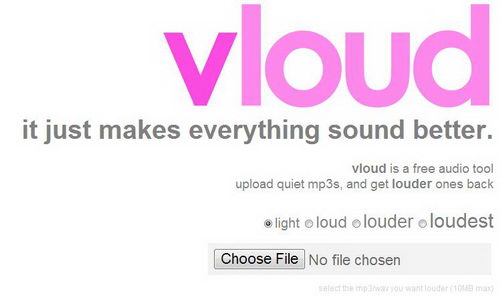 Vloud Makes Quiet MP3 Louder