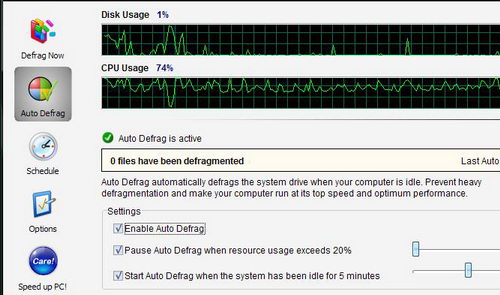 Automatic Defrag Hard Disk Drive