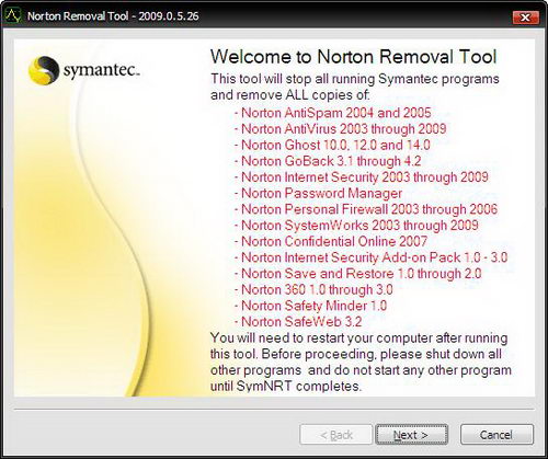 norton spyware and malware removal