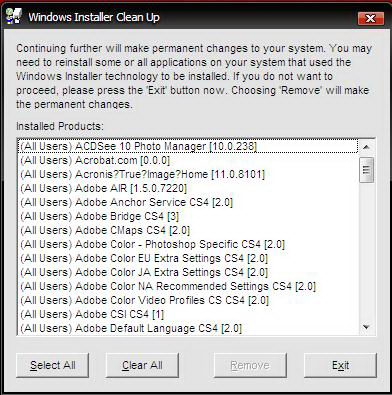 windows installer cleanup utility download windows 7