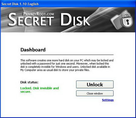 Create Hidden Password-Protected Disk Partition