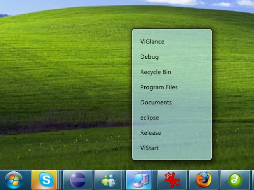Windows 7 Superbar for Windows XP