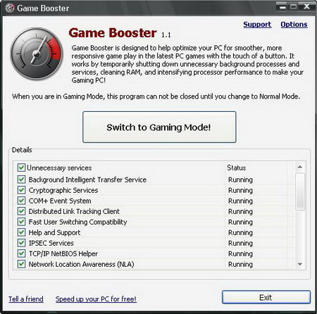 Game Booster Speed Up Game Play Performance