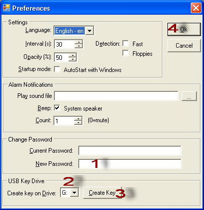 Predator Lock PC with USB Flash Drive