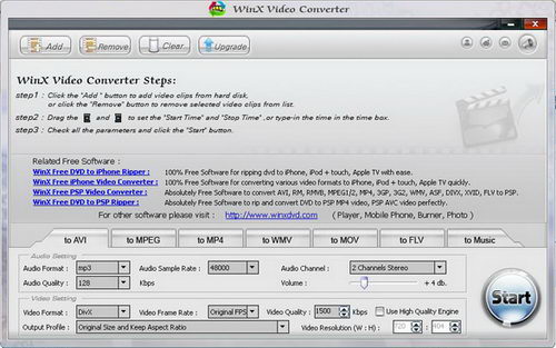 WinX Video Convertor