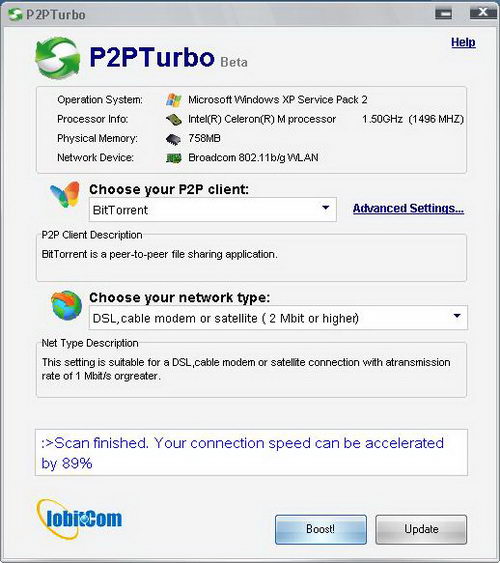 Boost P2P Torrent Download Speed with IOBit P2P Turbo
