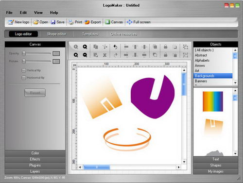 Free Logo Maker 2.0 Screenshot. With over 500 professionally designed 