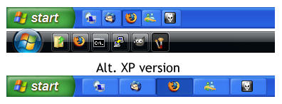 Iconize Taskbar Buttons in Windows XP and Vista