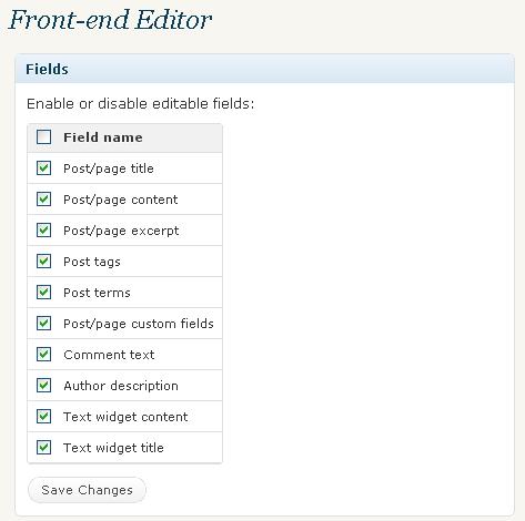 Edit Your Blog Content Directly from Your WordPress Blog with Front-end Editor