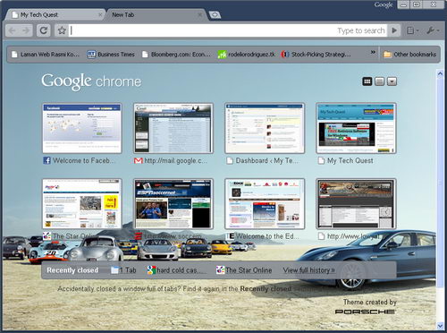 Google Chrome Themes Gallery 2010
