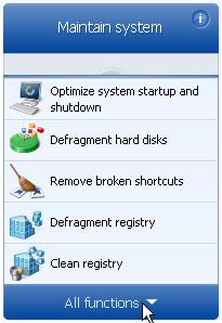All Maintenance Tools in TuneUp Utilities 2010