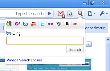 Add Search Box to Google Chrome