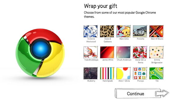 Wrap and Send Google Chrome for Christmas