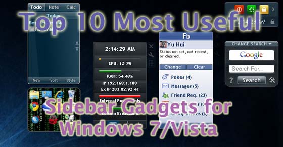 Vista Sidebar Calculator Gadget