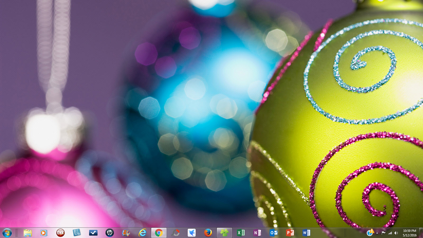 Windows 7 Christmas Theme - Decking The Halls