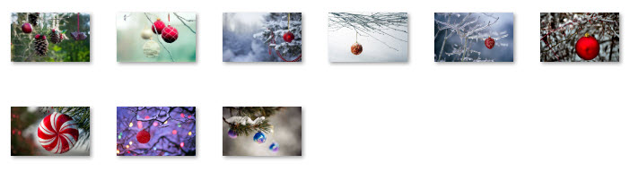 Windows 7 Christmas Theme - Decorating the Trees Wallpapers