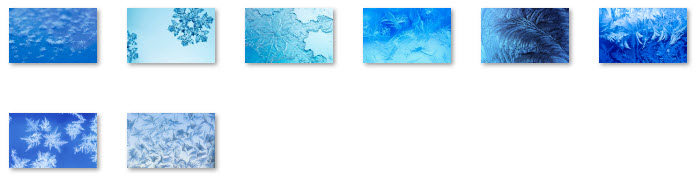 Windows 7 Christmas Theme Snowflakes and Frost Wallpapers
