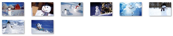 Windows 7 Christmas Theme Snowmen Wallpapers