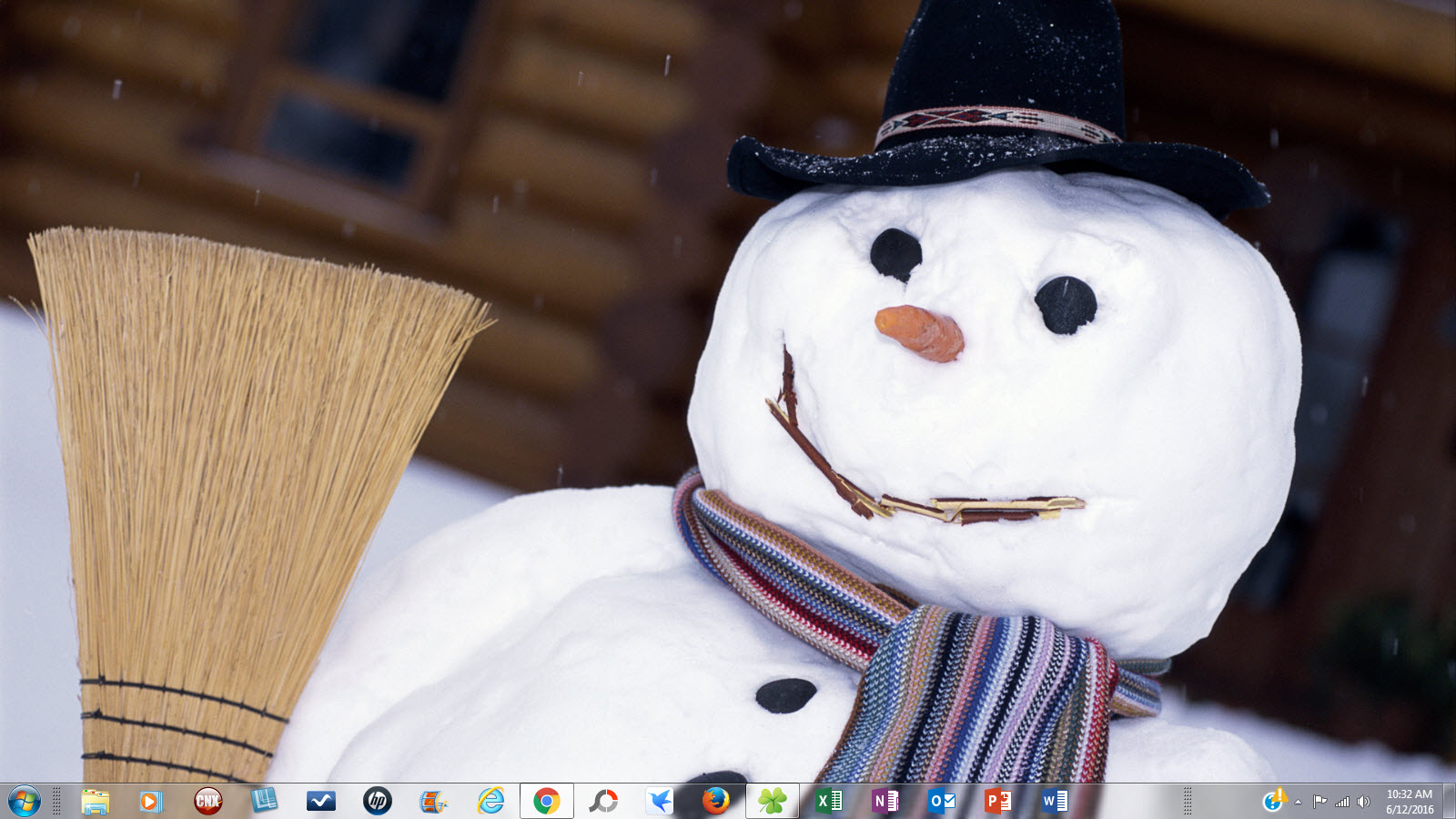 Windows 7 Christmas Theme Snowmen