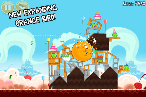 Angry Birds Birthday Update with 15 New Levels and All Levels Unlocked