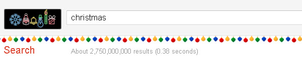 Google Christmas Easter Egg - Christmas Search Term