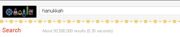 Google Christmas Easter Egg - Hanukkah Search Term