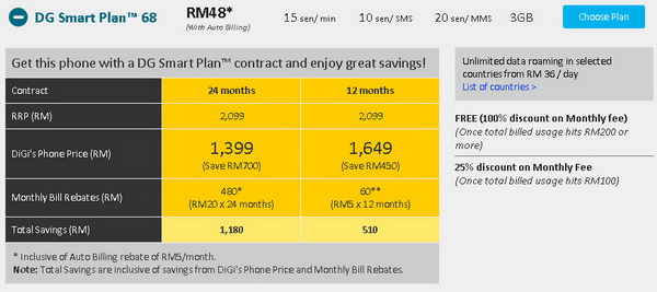 Samsung Galaxy Nexus Available at Digi Malaysia - Smart Plan 68