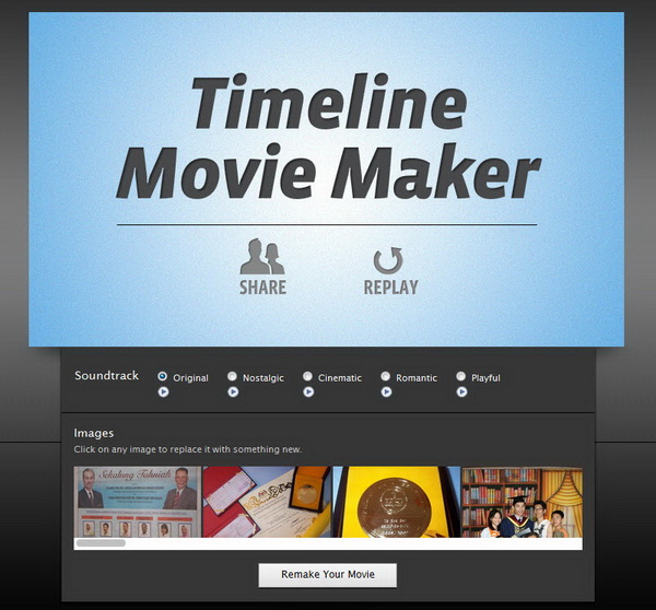 Facebook Timeline Movie Maker