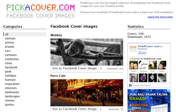 Pick a Cover - Facebook Cover Images