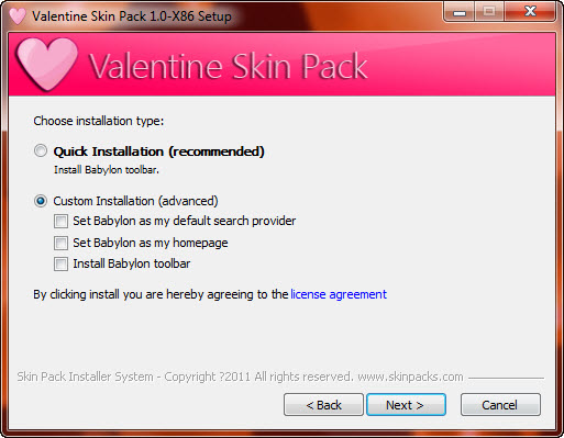 Valentine Skin Pack 1.0 for Windows 7