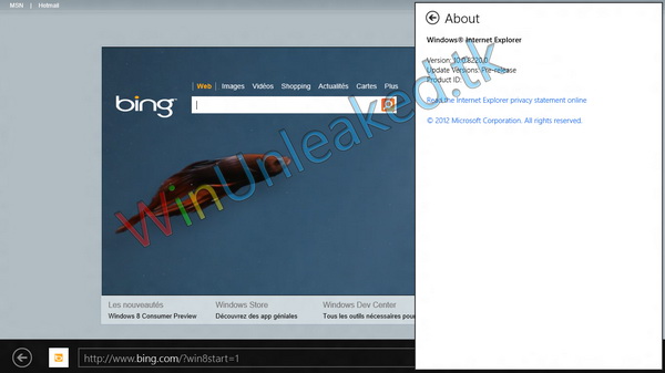Windows 8 Consumer Preview Leaked Screenshots