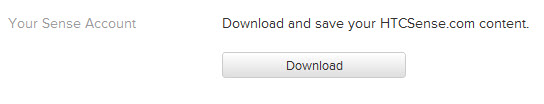 Download User Data Backup from HTCSense.com
