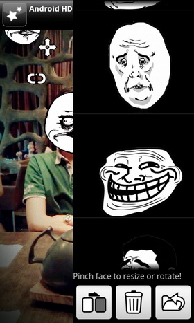 Create Rage Faced Photo on Android
