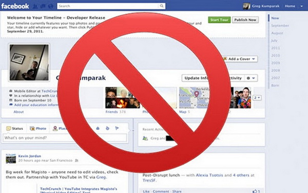 Disable Facebook Timeline