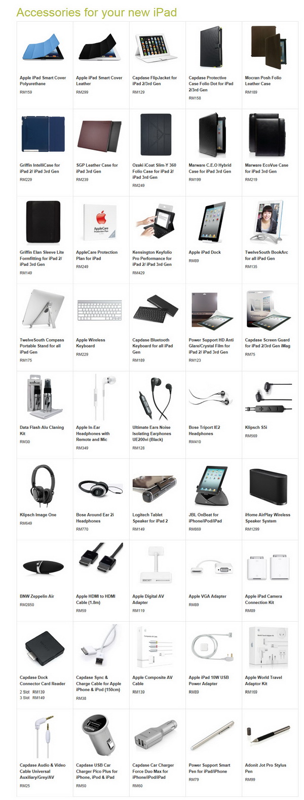 New iPad 3 Accessories at Machines Malaysia