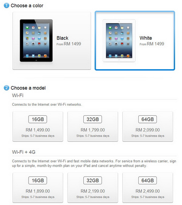 New iPad 3 at Apple Store Malaysia