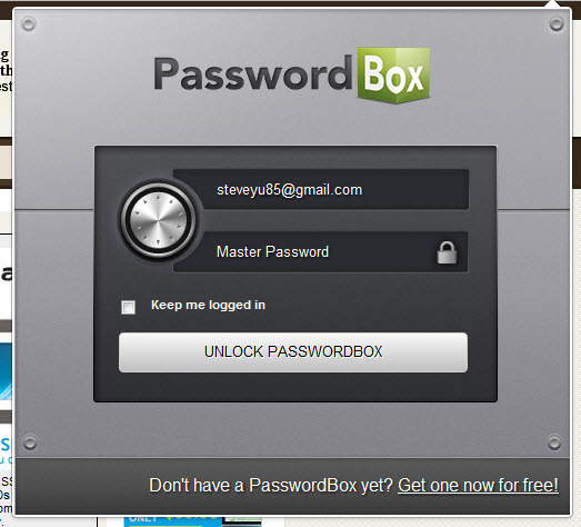 Online Password Manager for Chrome