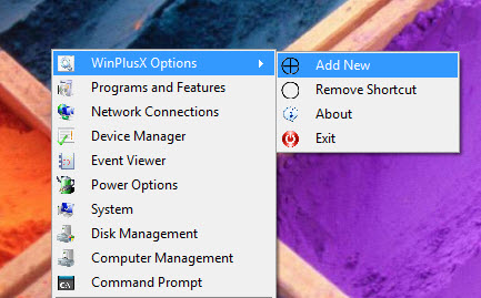 Windows 8 Win+X Quick Access Menu on Windows 7, Vista and XP