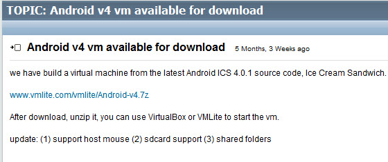 Download Android V4 VMLite