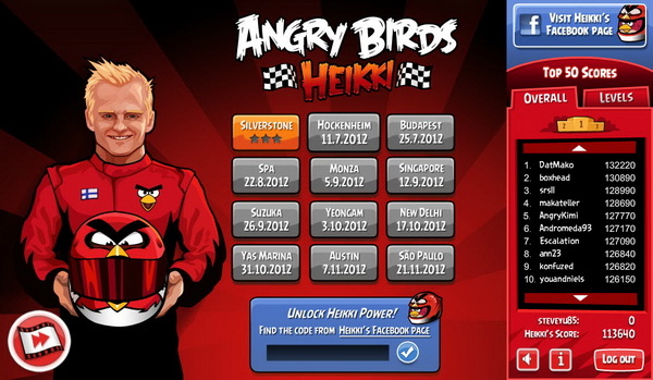 Angry Birds Heikki - F1 Racing-themed Game