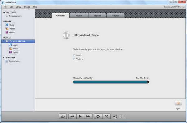 Sync Media from iTunes to Android with doubleTwist