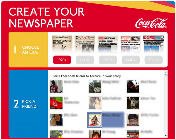 Coca-Cola Olympic Games Newspaper Maker