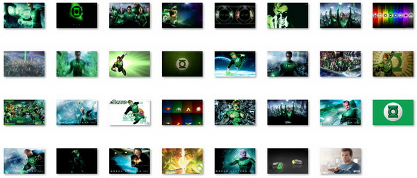 Green Lantern - Windows 7 Theme Pack