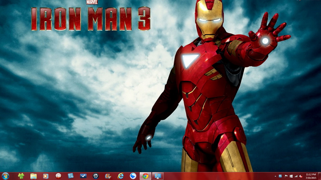 Iron Man 3 Windows 7 Theme