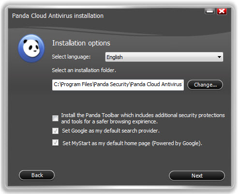 Panda Cloud Antivirus Free 2.0 - Installation